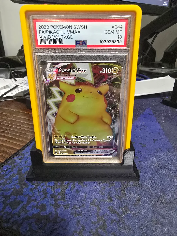 graded card stand stl Wall Mounted TCG Graded Card Display STL File | 3D Printable (digital  Download)