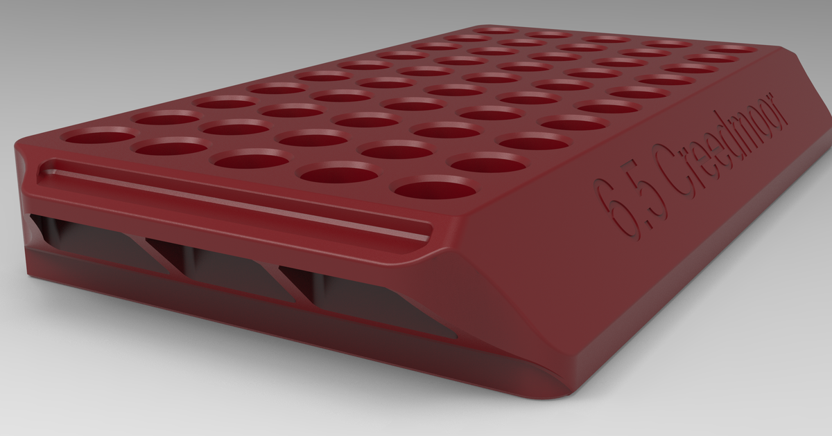 6 5 creedmoor reloading tray by ken226 download free stl model