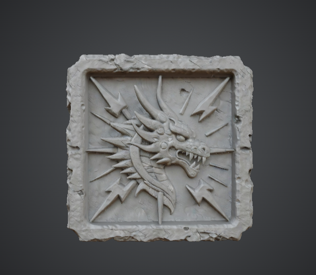 Dragon Lightning Relief Tile