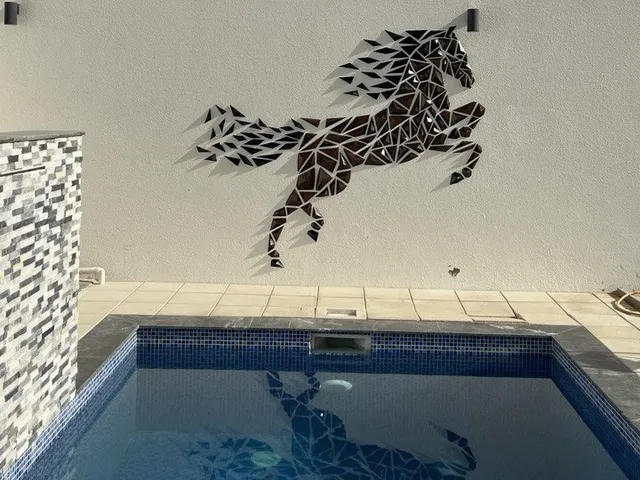 Geometric Horse wall art