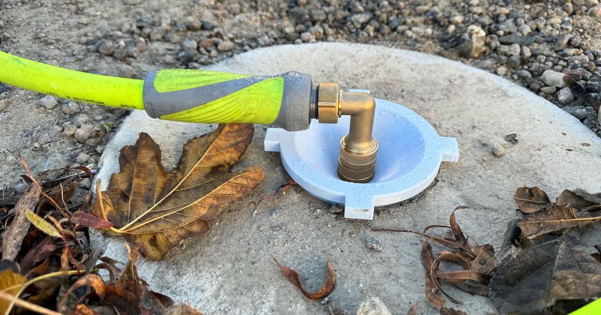 RV dump fitting for garden hose by gglockner Download free STL model