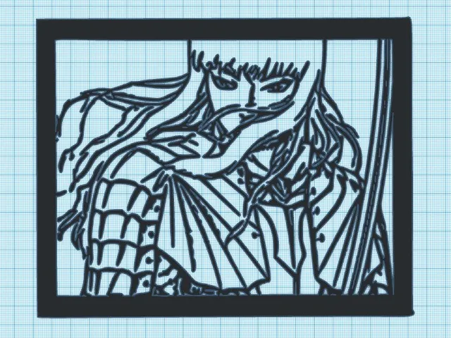 GRIFFITH - BERSERK - WALL ART - 2 VERSIONS