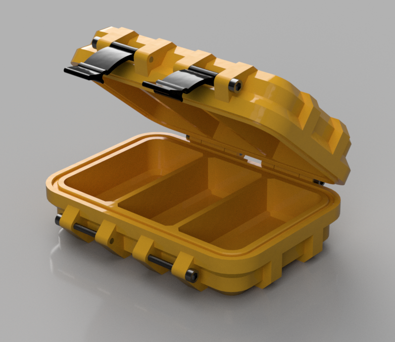 Tiny Rugged Box/Case (NO SCREWS) by Markus, Download free STL model