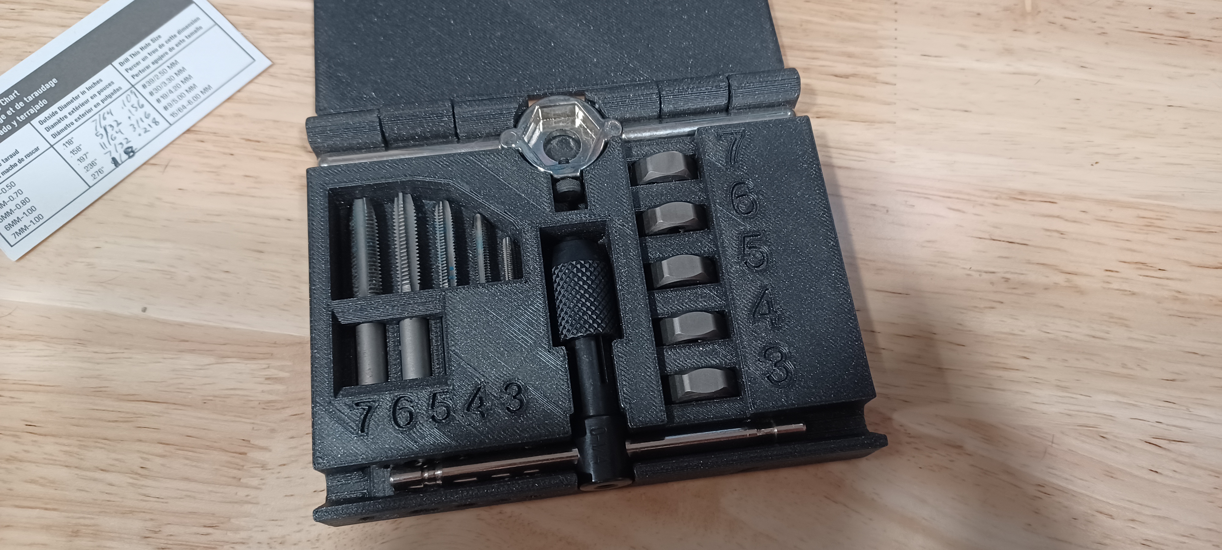 Irwin Tap and Die case with magnetic closure