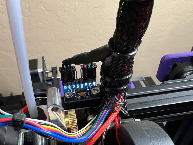 Wire Management Bracket with ADXL345 Mount for Micro Swiss NG