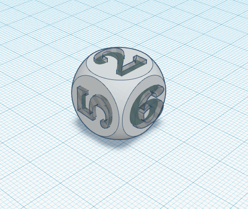 Miniatura 2 do modelo 3D just a dice thing