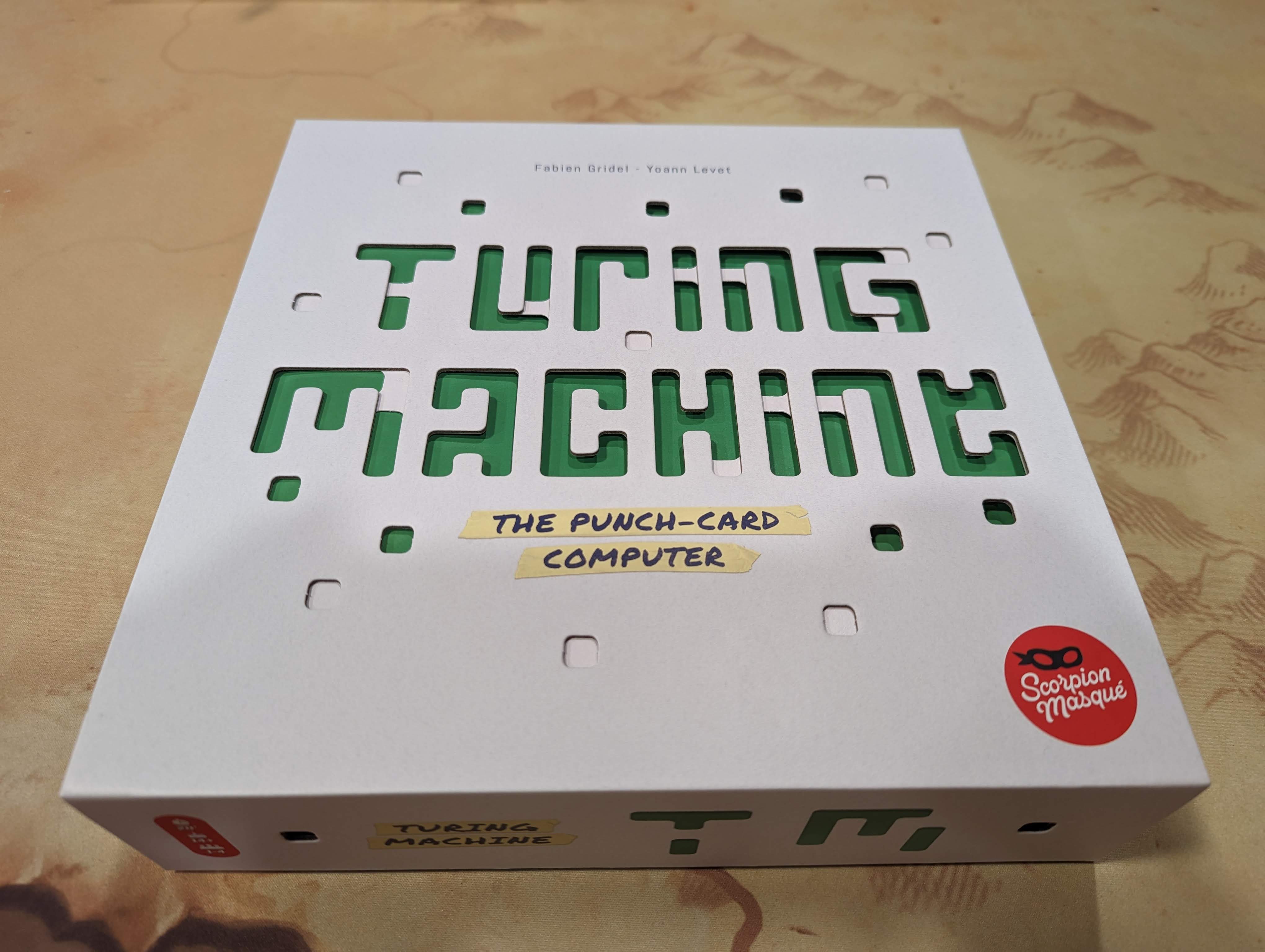 Turing Machine Board Game insert sleeved cards and quick setup