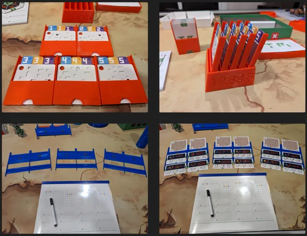 Turing Machine Board Game insert - sleeved cards, quick setup/teardown, solo console