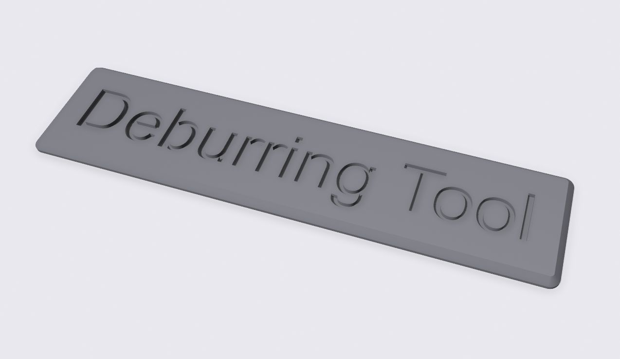 Deburring Tool Sign by mobydick | Download free STL model | Printables.com