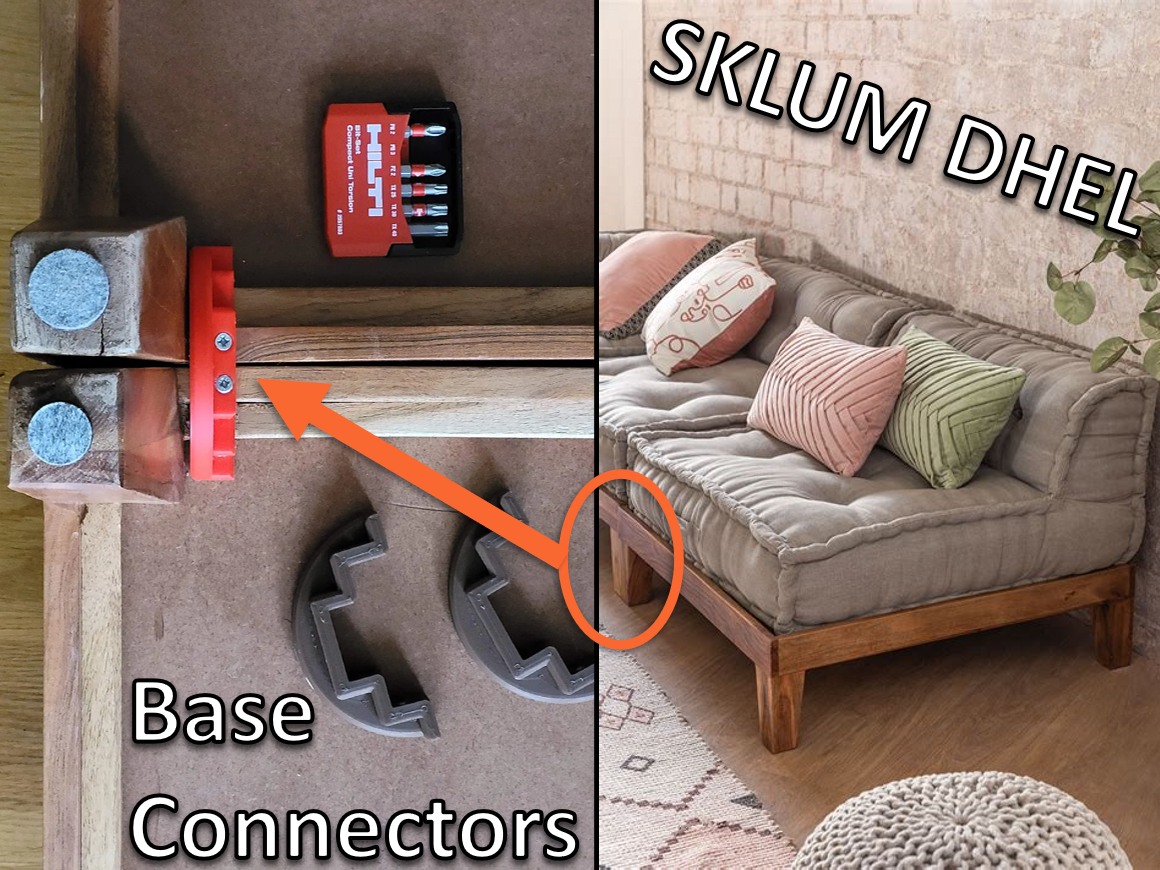 DHEL SKLUM Sofa Base Connectors