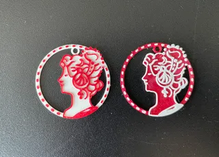 art deco earrings / secesni nausnice