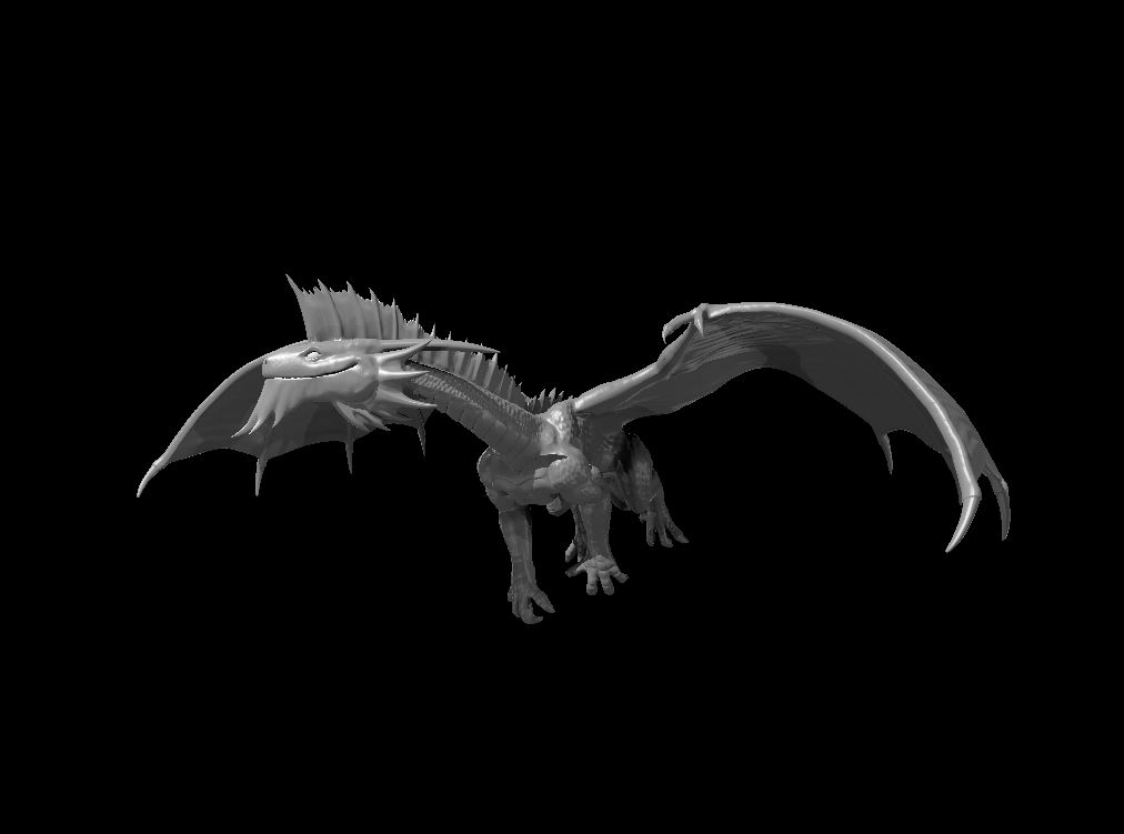 Miniatura 6 do modelo 3D Silver Dragon Updated