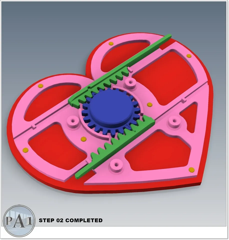 LOCKABLE HEART SHAPED BOX by PA1_MAKER | Download free STL
