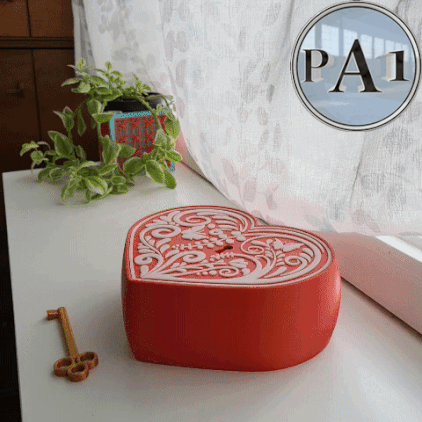 Miniatura 4 do modelo 3D LOCKABLE HEART SHAPED BOX