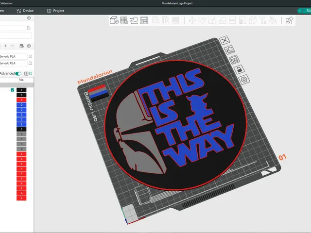 This is the way - The Mandalorian multicolor logo