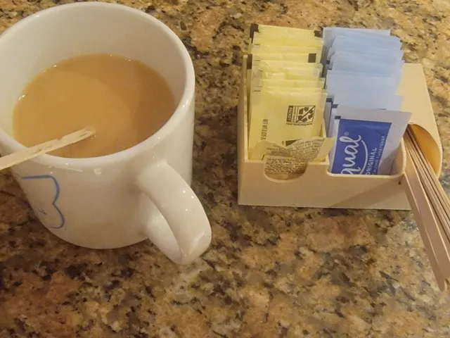 Coffee/Tea Sweetener & Stirrer Station (with Half-Packet Holder)