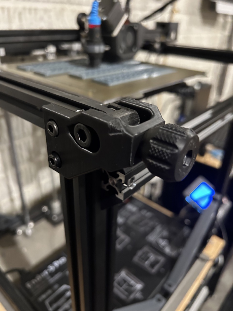 Ender 5 Belt Tensioner Remix - Vertical Screws