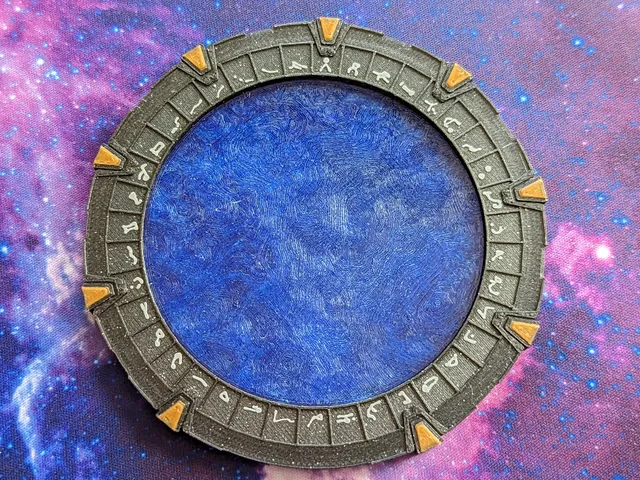 Stargate Coaster - Two piece with Wormhole Insert