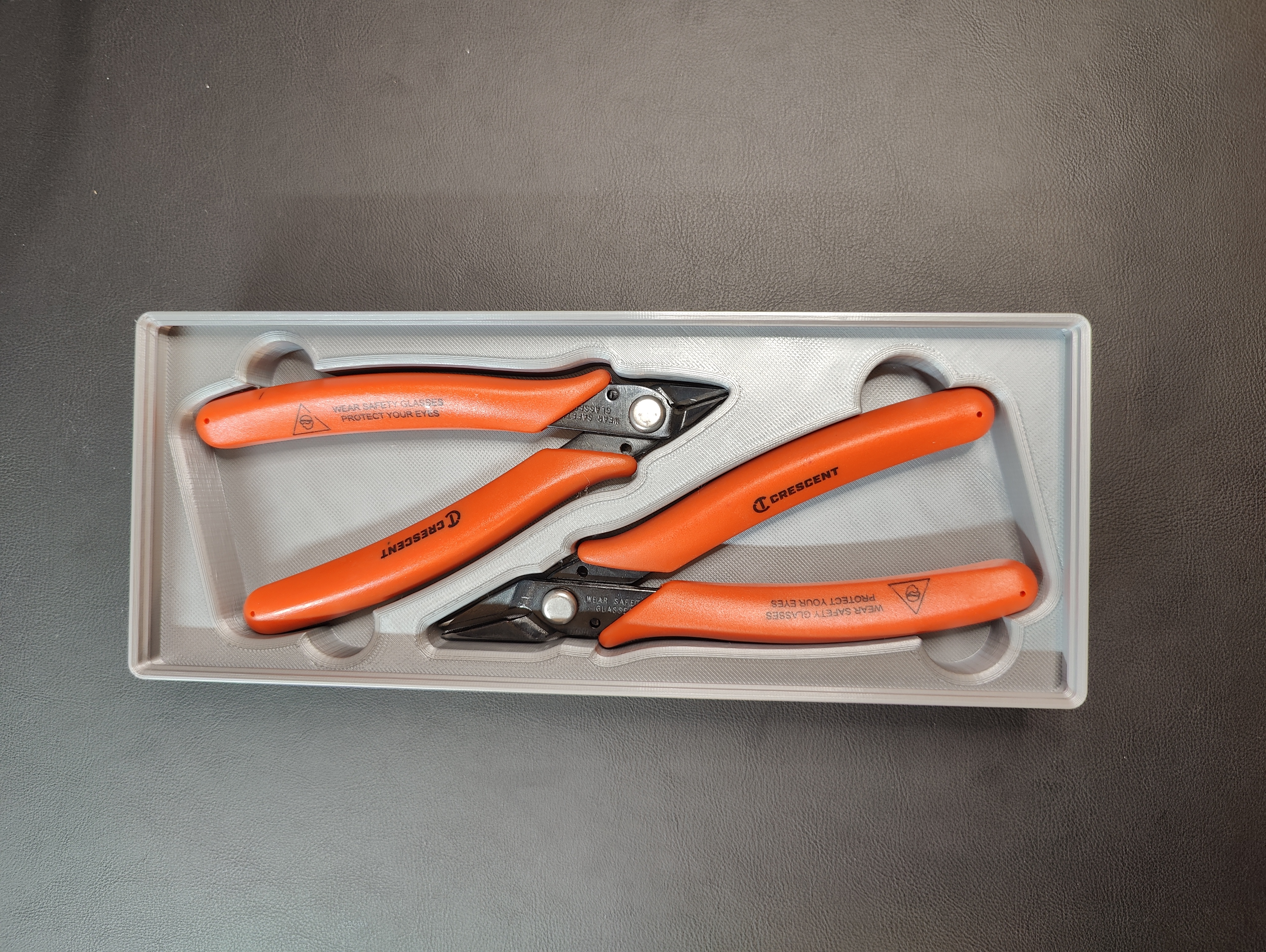 Gridfinity Crescent Mini Cutters & Needle-Nose Pliers Set Holder