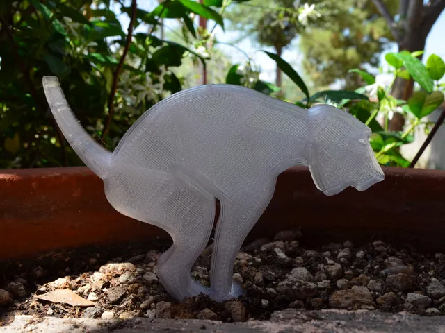 Pooping Dog Garden Statue