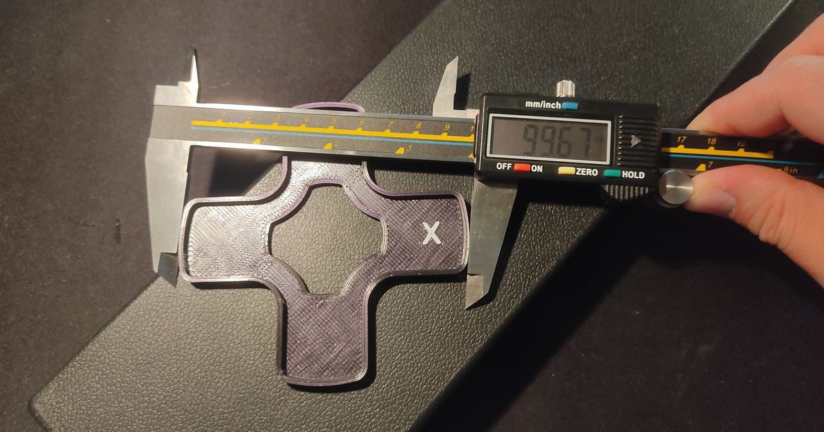 XY calibration cross par HD | Téléchargez gratuitement un modèle STL ...