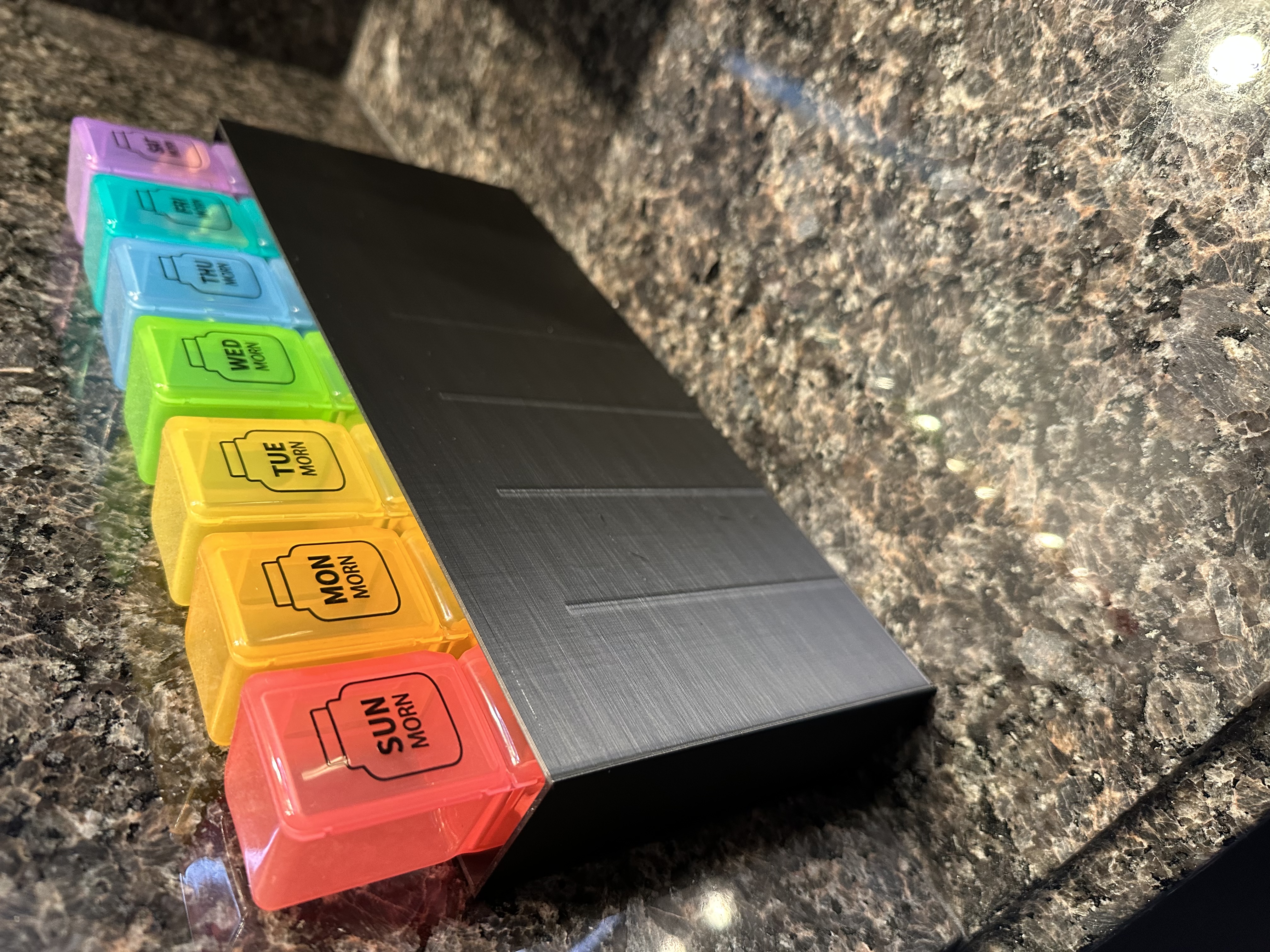 Vertical Vitamin or Pill Box Holder
