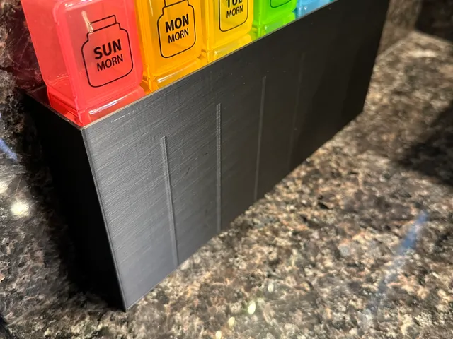 Vertical Vitamin or Pill Box Holder