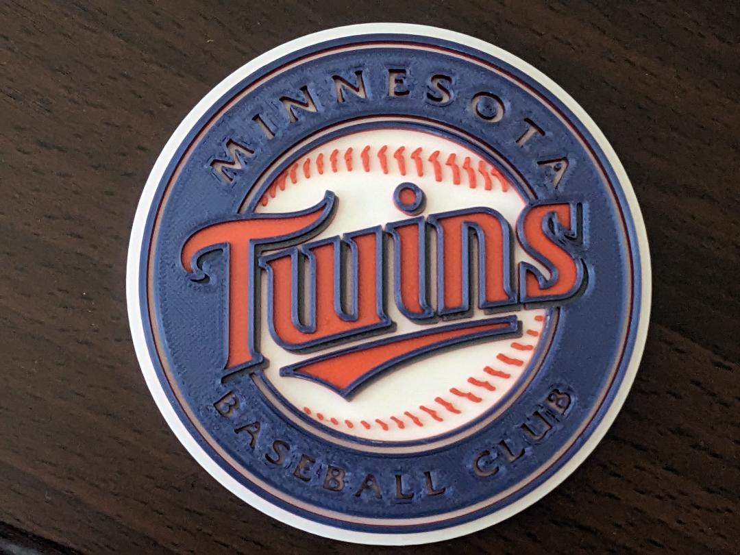 Minnesota MN Twins Baseball Logo coaster