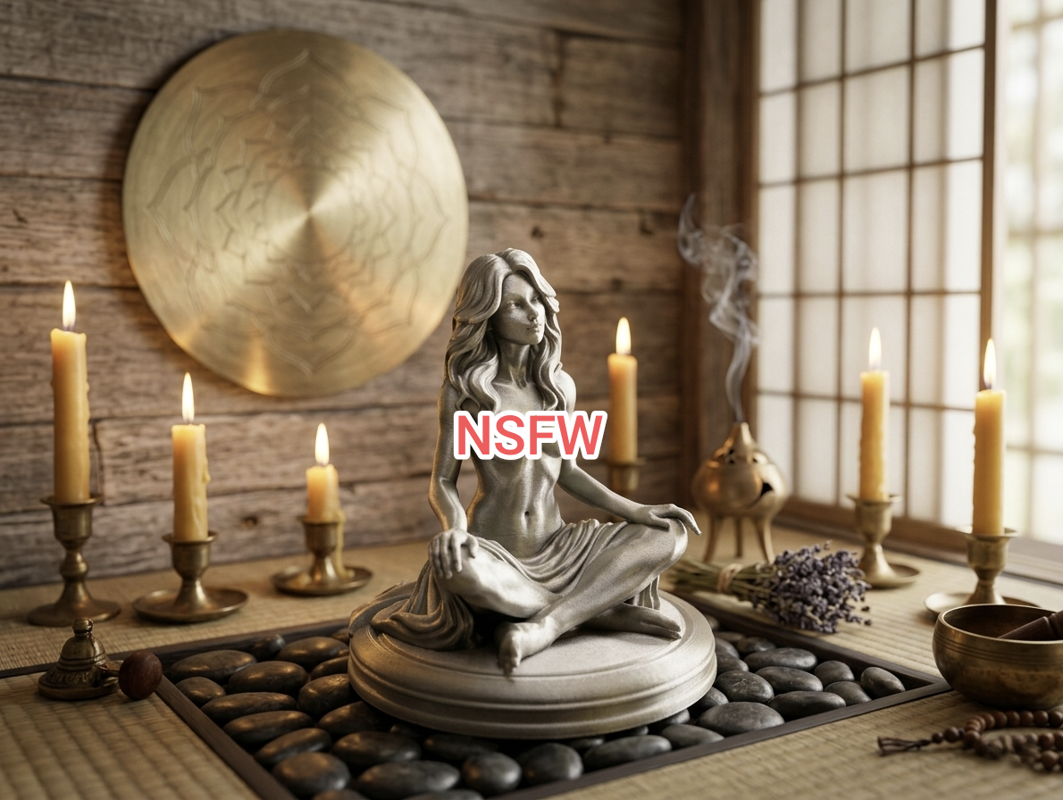 Sexy Sensual Zen Artistic Nude Figurine (NSFW)