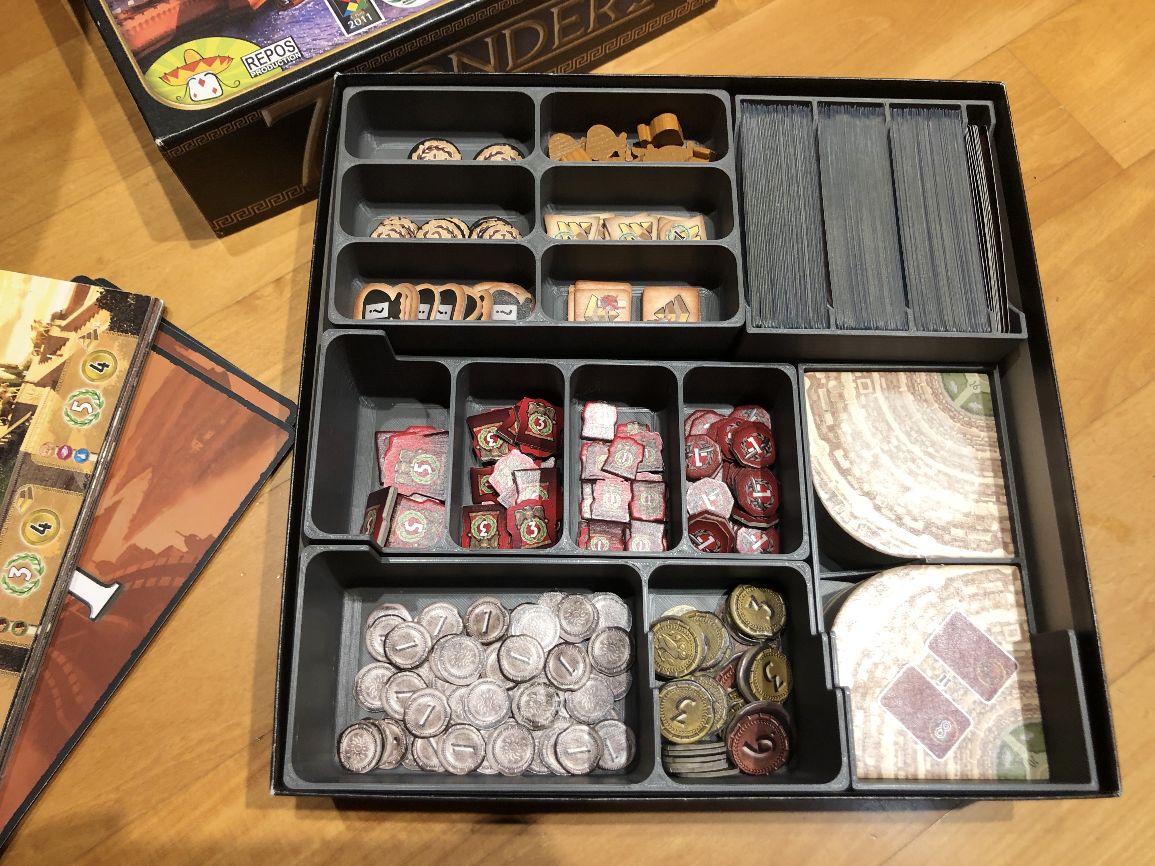 Organizer for 7 Wonders and Babel expansion