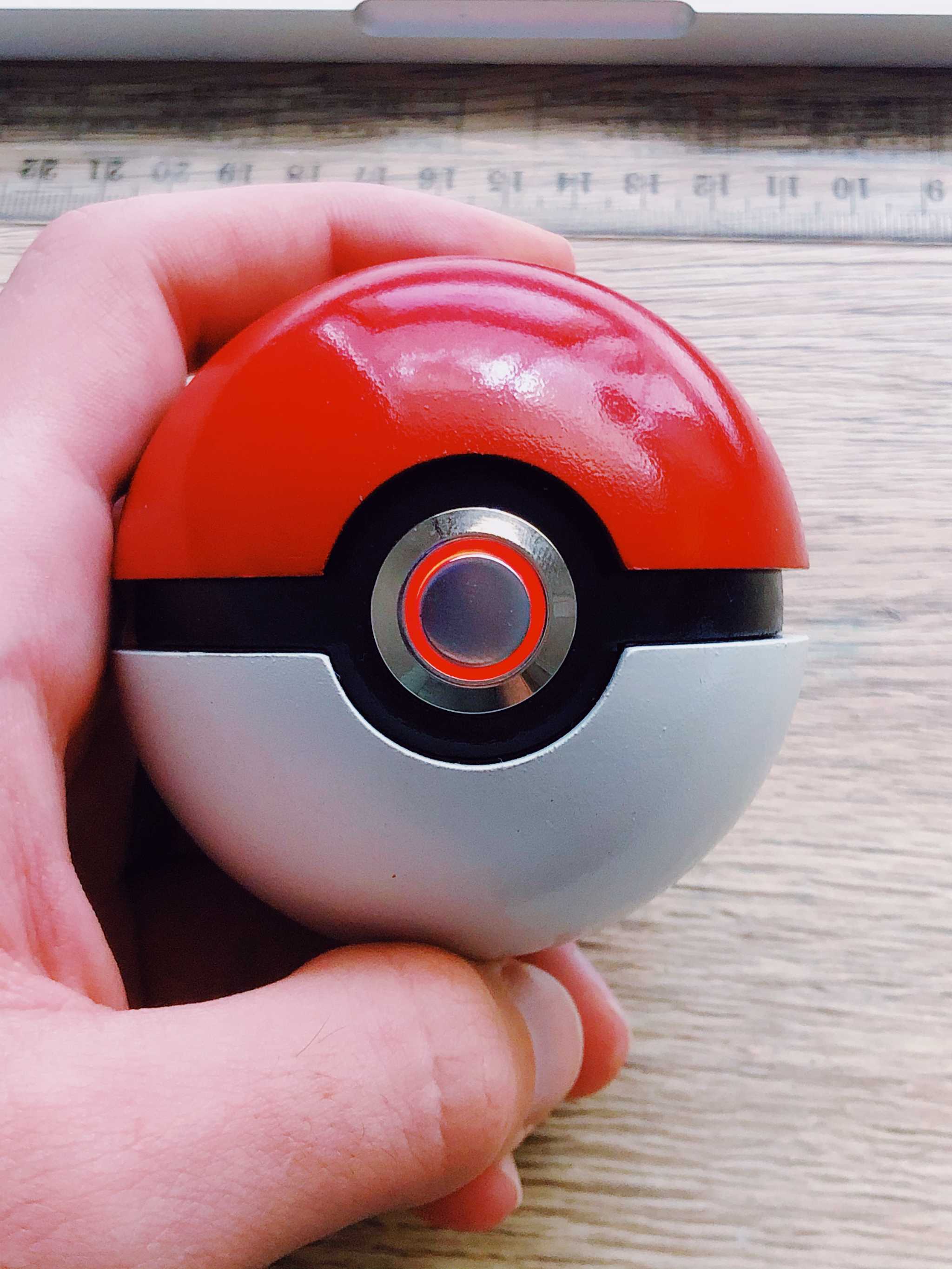 Pokéball with LED button by John | Download free STL model | Printables.com