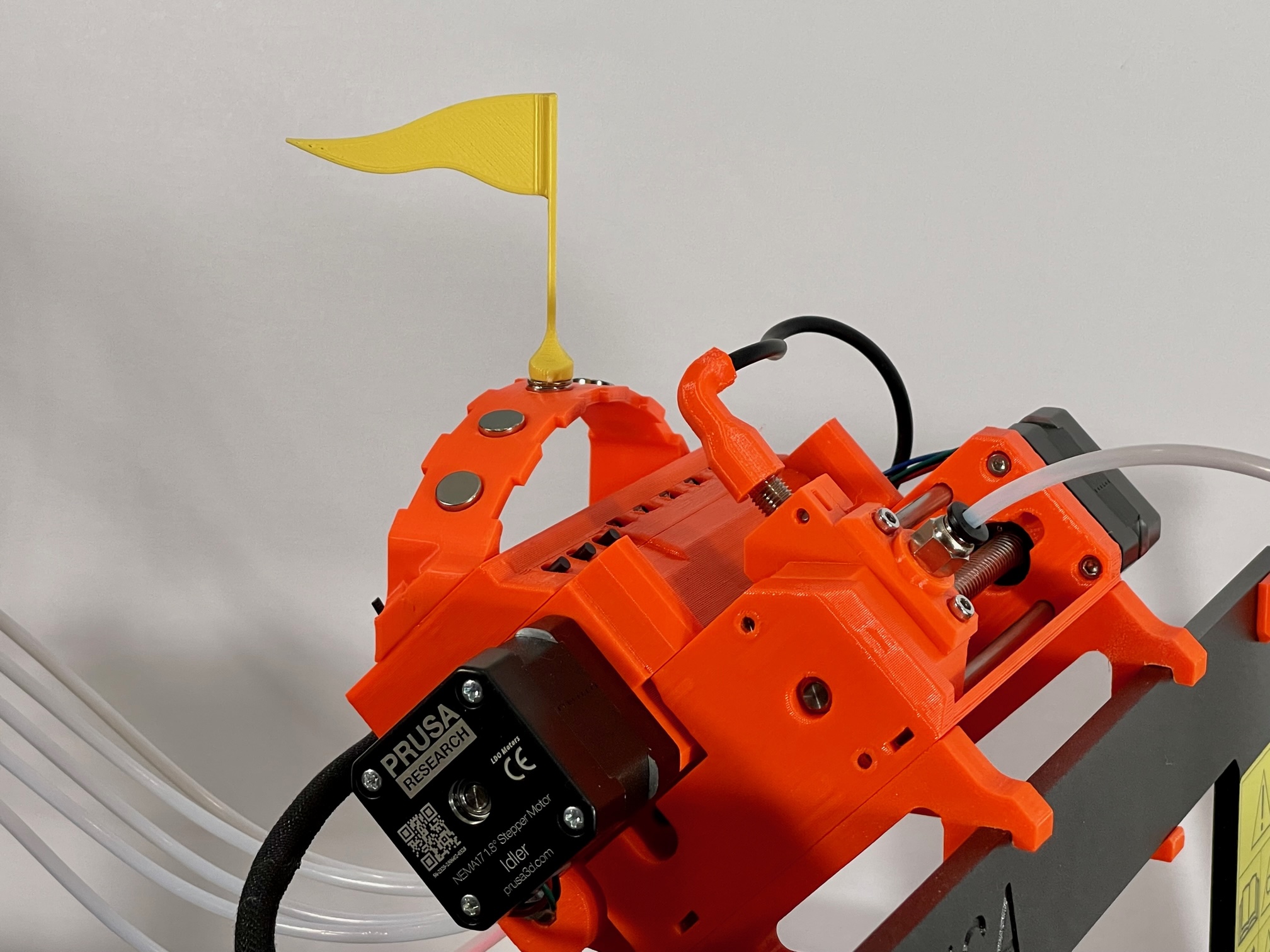 MMU2S Filament Color Indicator Flags and Arch Mount by Real 3D