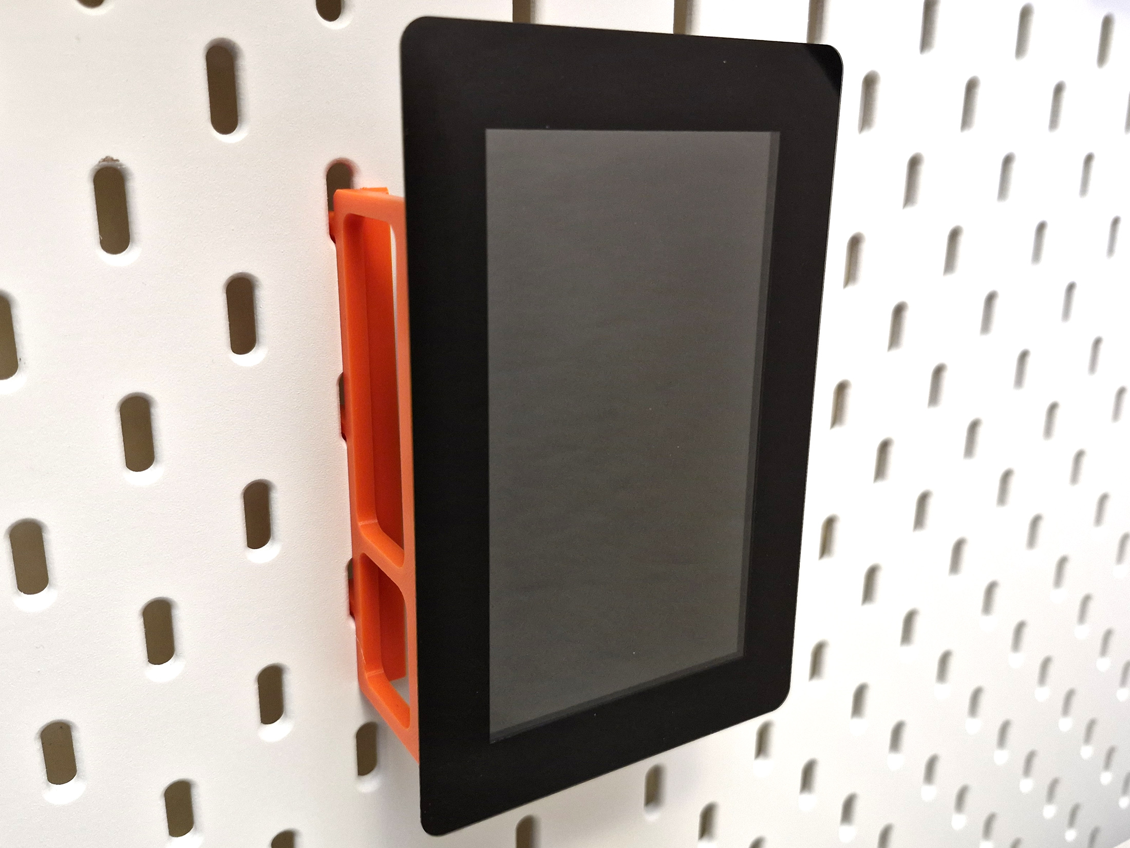 Raspberry Pi Touch Display 2 (5-inch) IKEA Skadis Mount [Portrait]