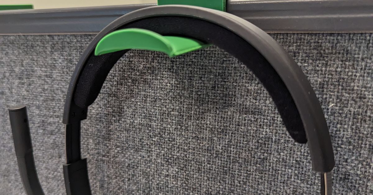 Cubicle Headset Hanger by Michael Download free STL model