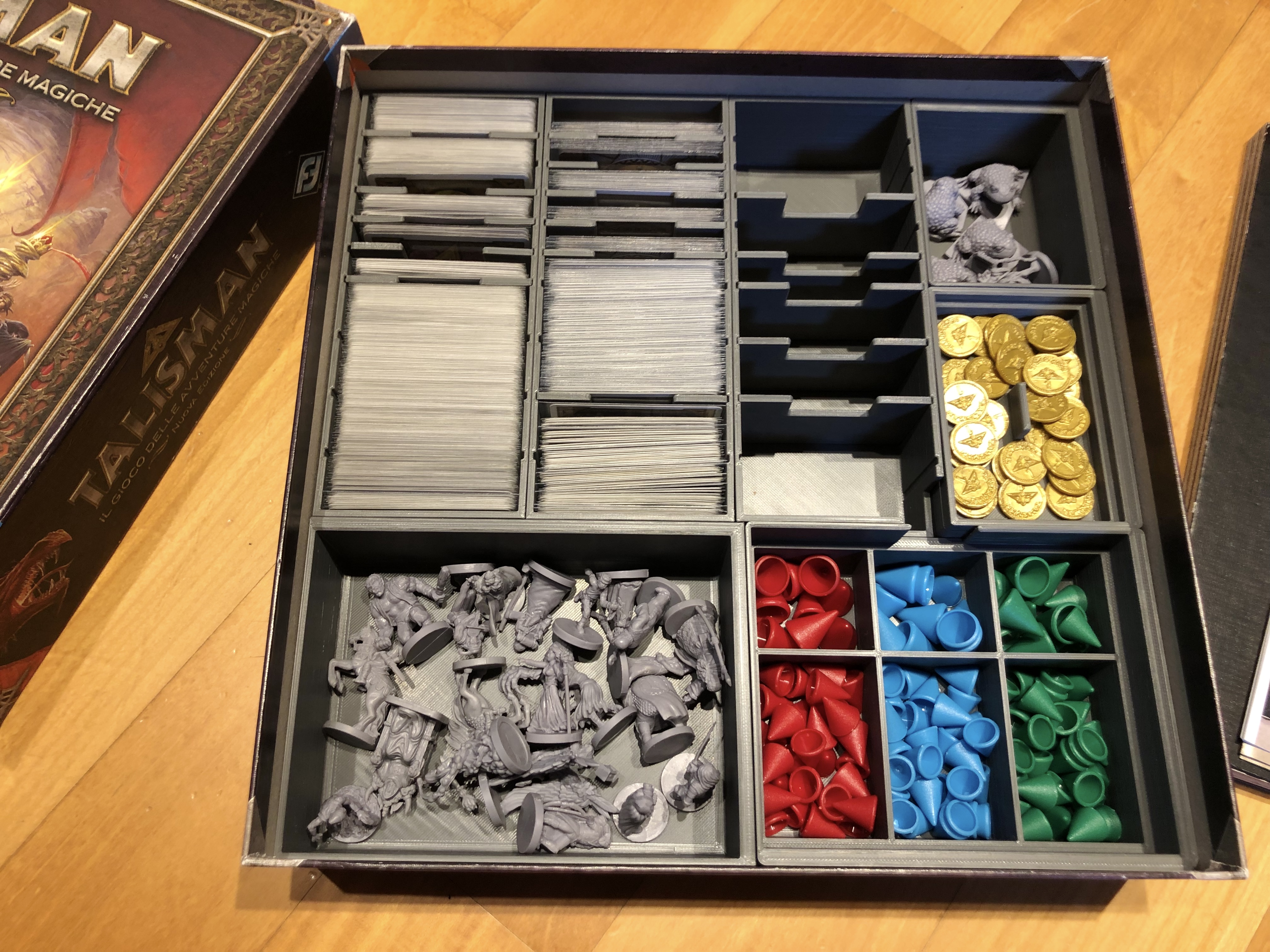 Talisman inlay box - sleeved cards