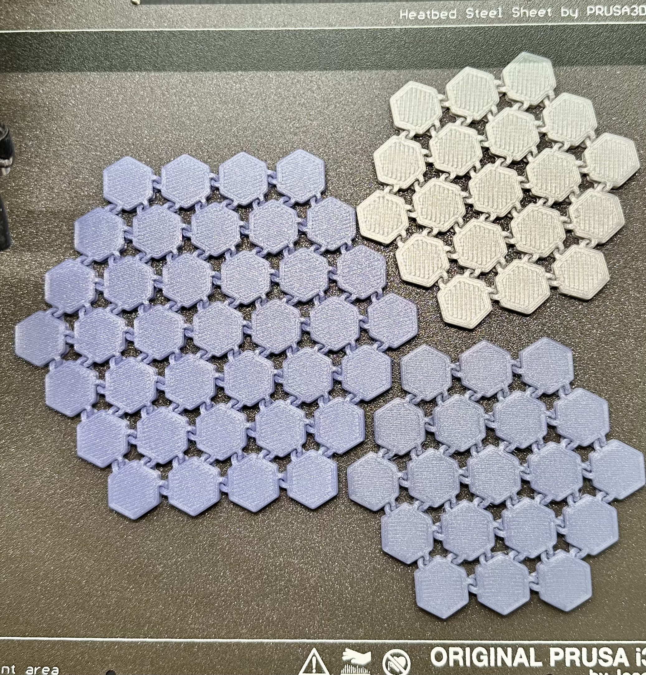 Miniatura 5 do modelo 3D Coasters - hexagonal fabric