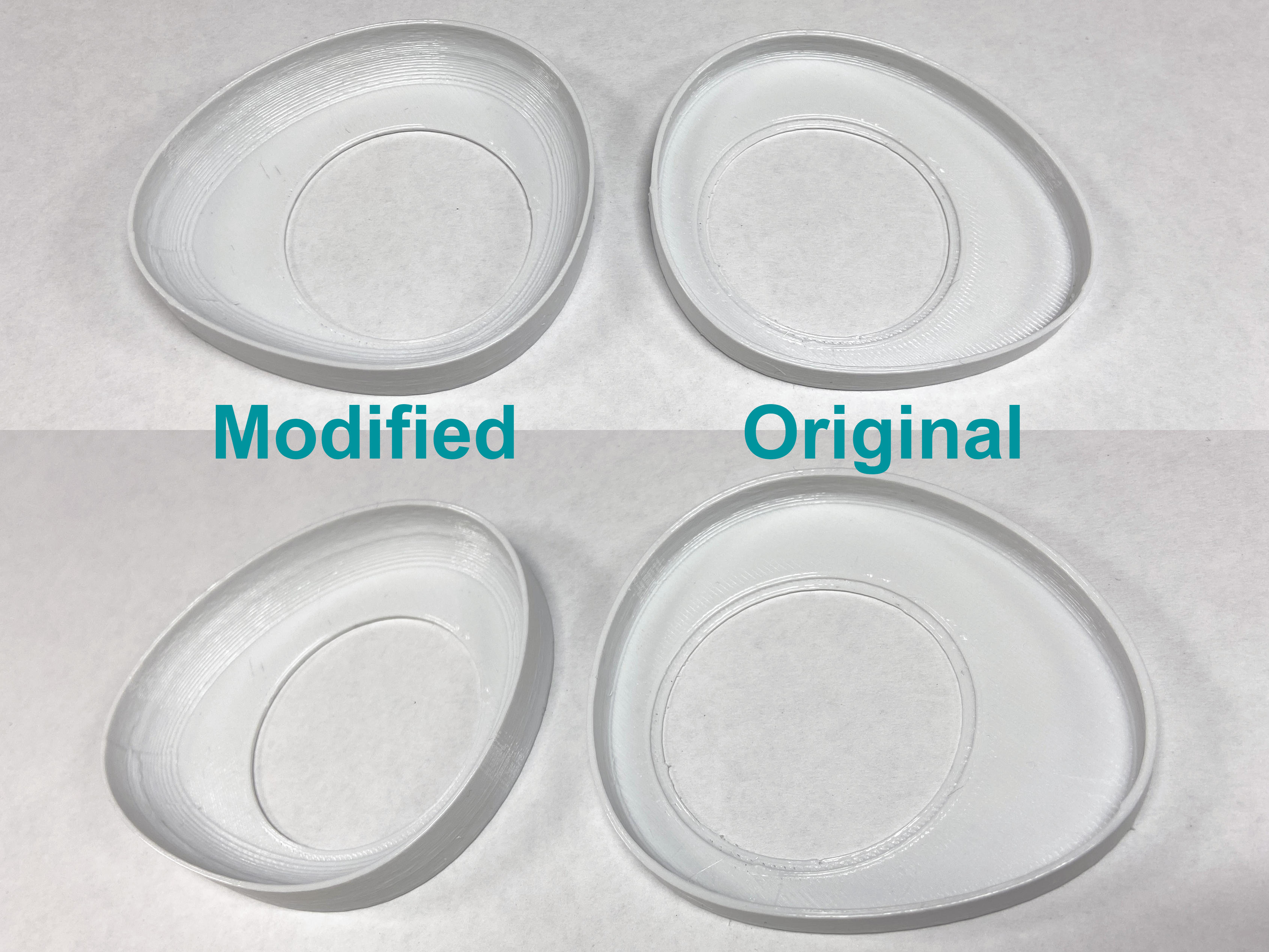 Customizable fursuit eye blanks with rounded internal corners