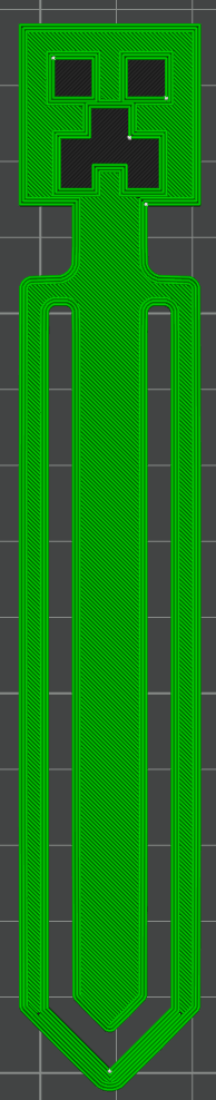 Minecraft Creeper Bookmark