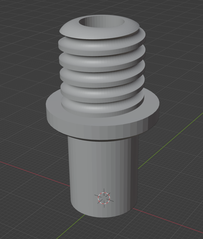 Screw with pin attached