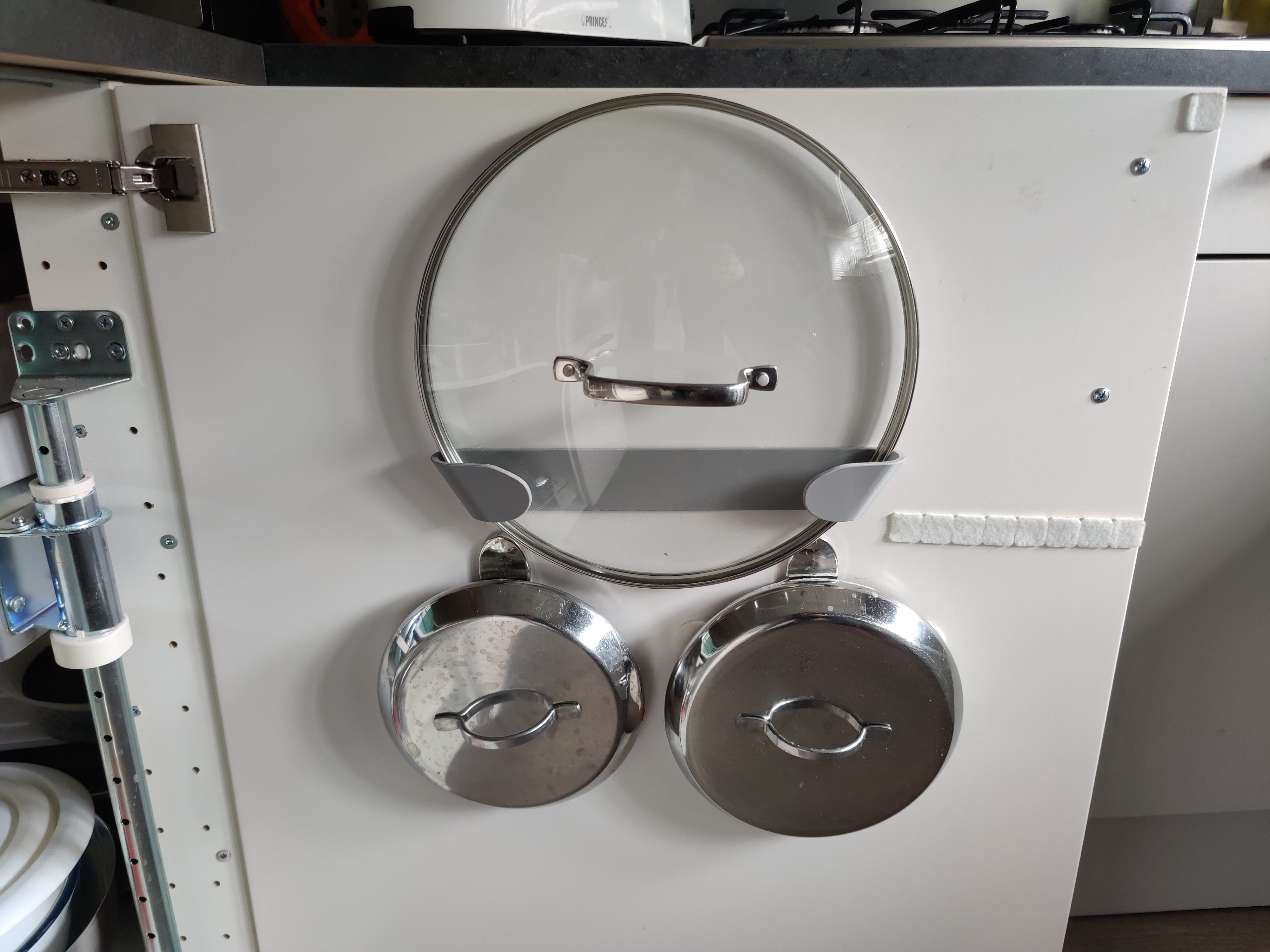 Enlarged pot lid holder for Ikea 28cm lid