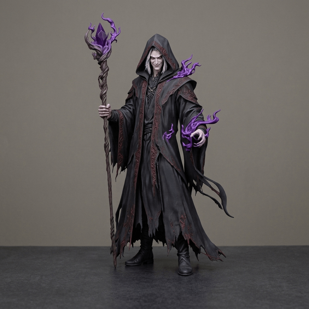 Fantasy Art - Sorcerers - The Warlock Xaros