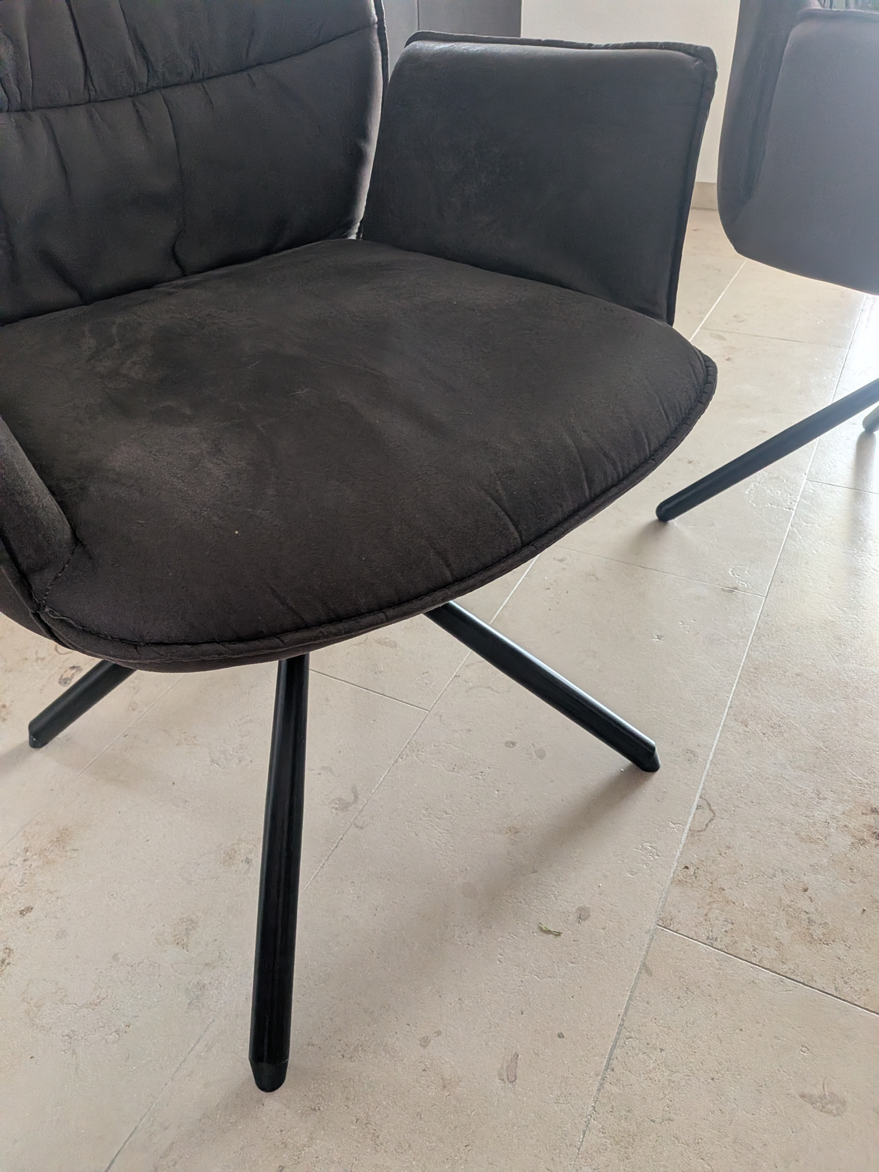 Replacement Foot for Niehoff TAPAS Chair – 20 mm Felt Pad, Ø30 mm Tube, 1 mm Wall Thickness