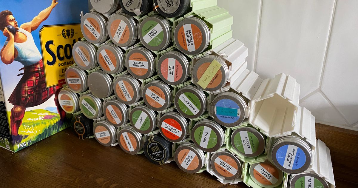 Modular spice rack by Pip Squeak Download free STL model