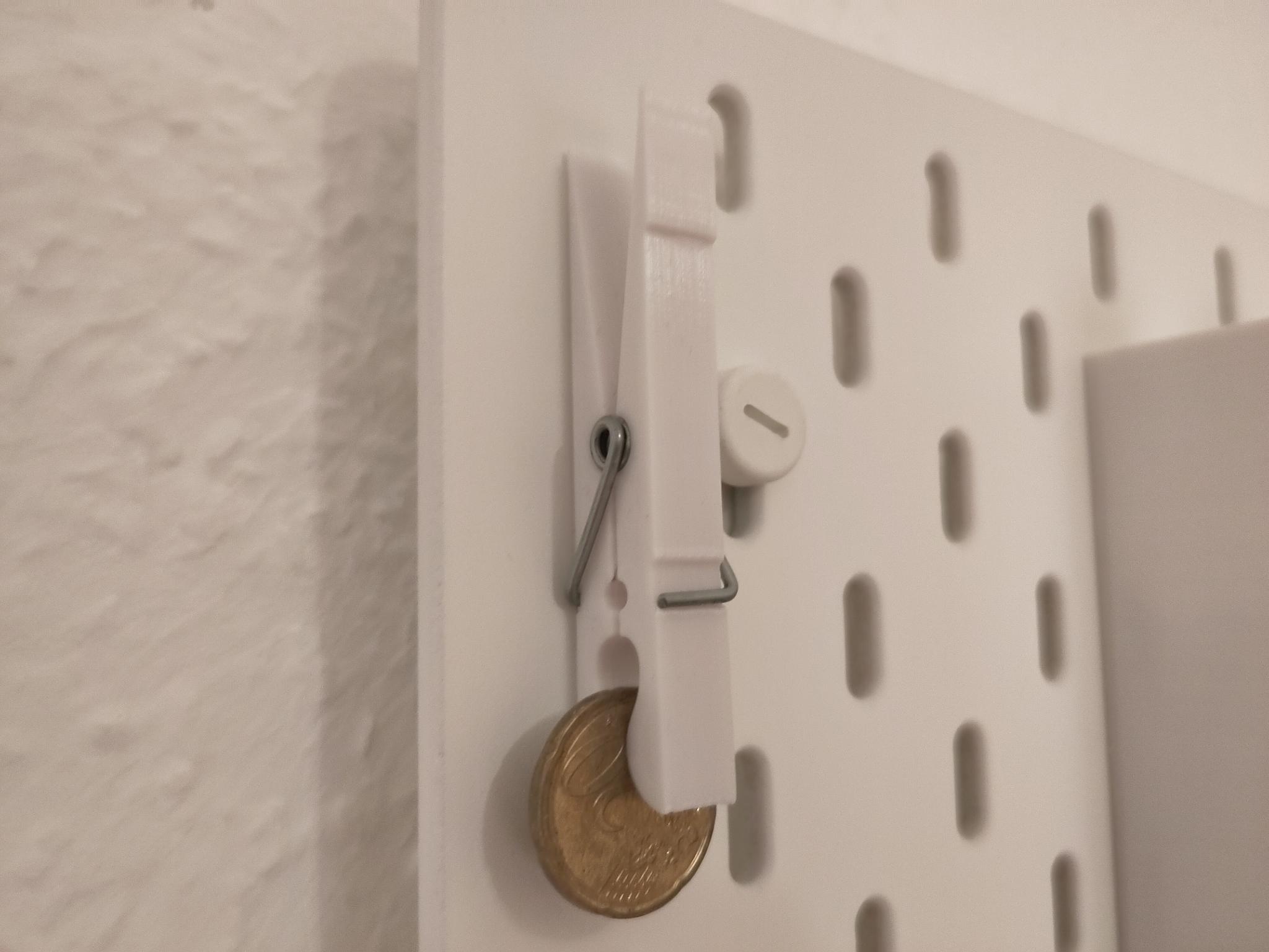 Ikea skadis - clothespin