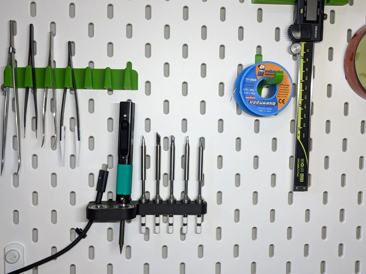 Ikea Skadis Pinecil and tip holder by Sconner | Download free STL model ...