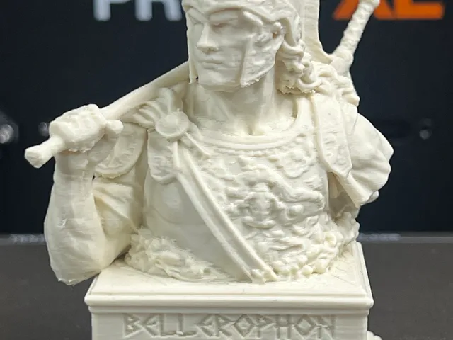 Bellerophon Bust – Greek Hero and Chimera Slayer Statue STL