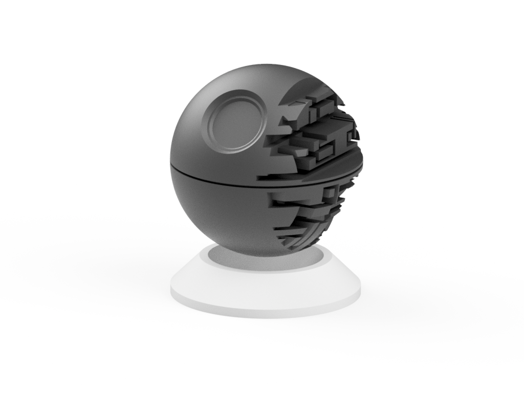 Hovering Death Star magnetic