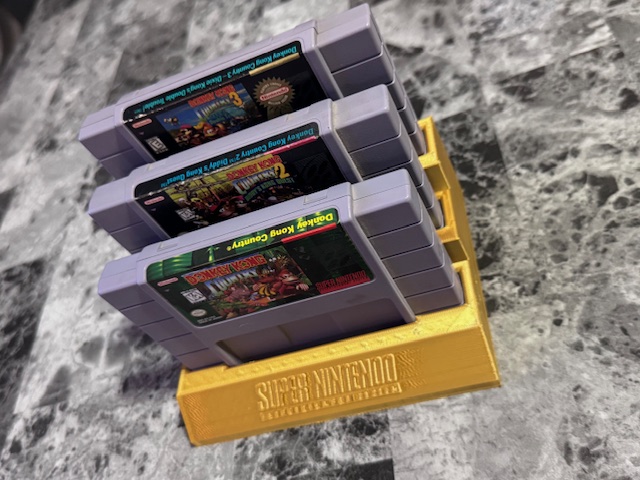 SNES 3x Cartridge Display