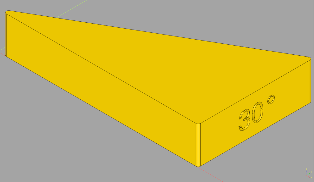 Parametric Angle Gauge (CadQuery Customizable) by jmwright Download