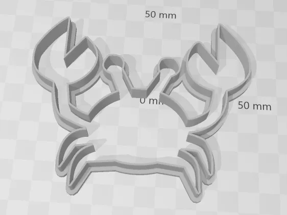 Crab cookie cutter 02cm - 10cm